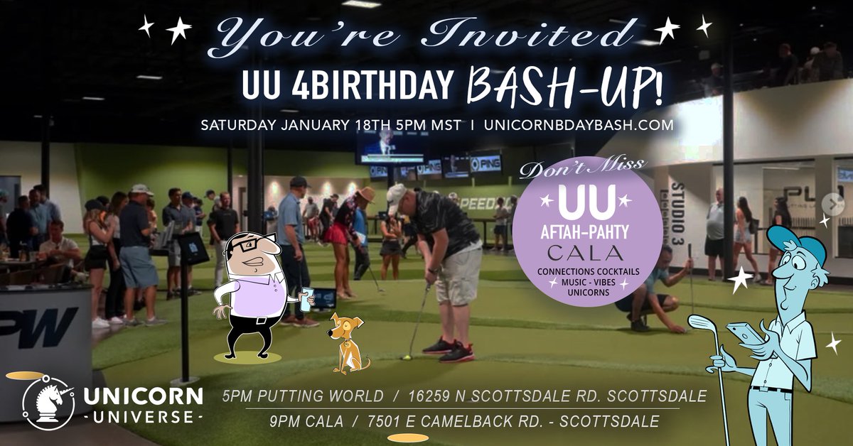 🎉Your next BIG connection awaits! Join our Unicorn Birthday Bash-Up next week in Scottsdale! 🦄 Network, celebrate, &amp; make magic happen. Don’t miss out—register now: unicornbdaybash.com/register?am_id… #UnicornBirthdayBash #NetworkingEvent