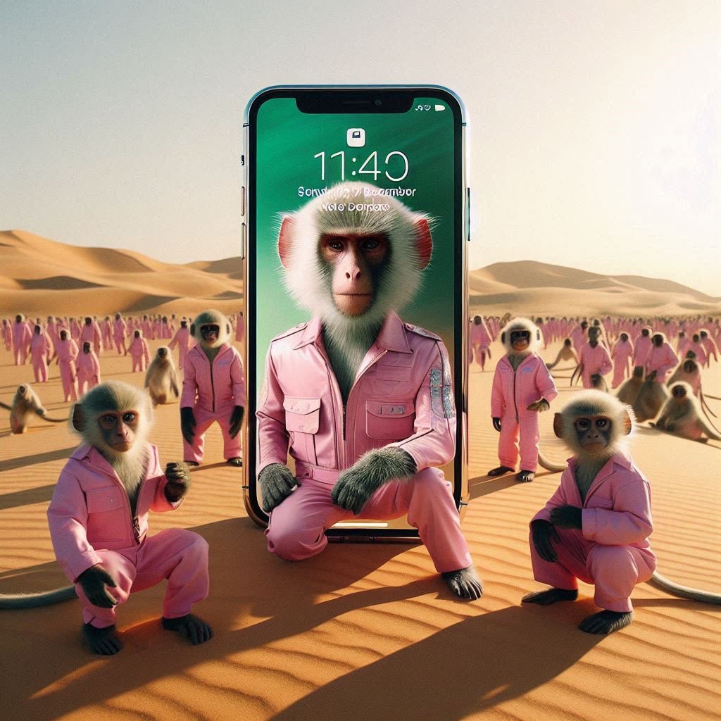 GolestanehPouya's tweet image. Every year, Apple drops a new iPhone, and we’re all like Jim chasing a banana! 🐒🍌📱 Same phone, new excuses to buy it! 😂 #iPhoneMadness #MonkeyLogic #TakeMyMoney 🍎 #TechLaughs #PouyaGolestaneh