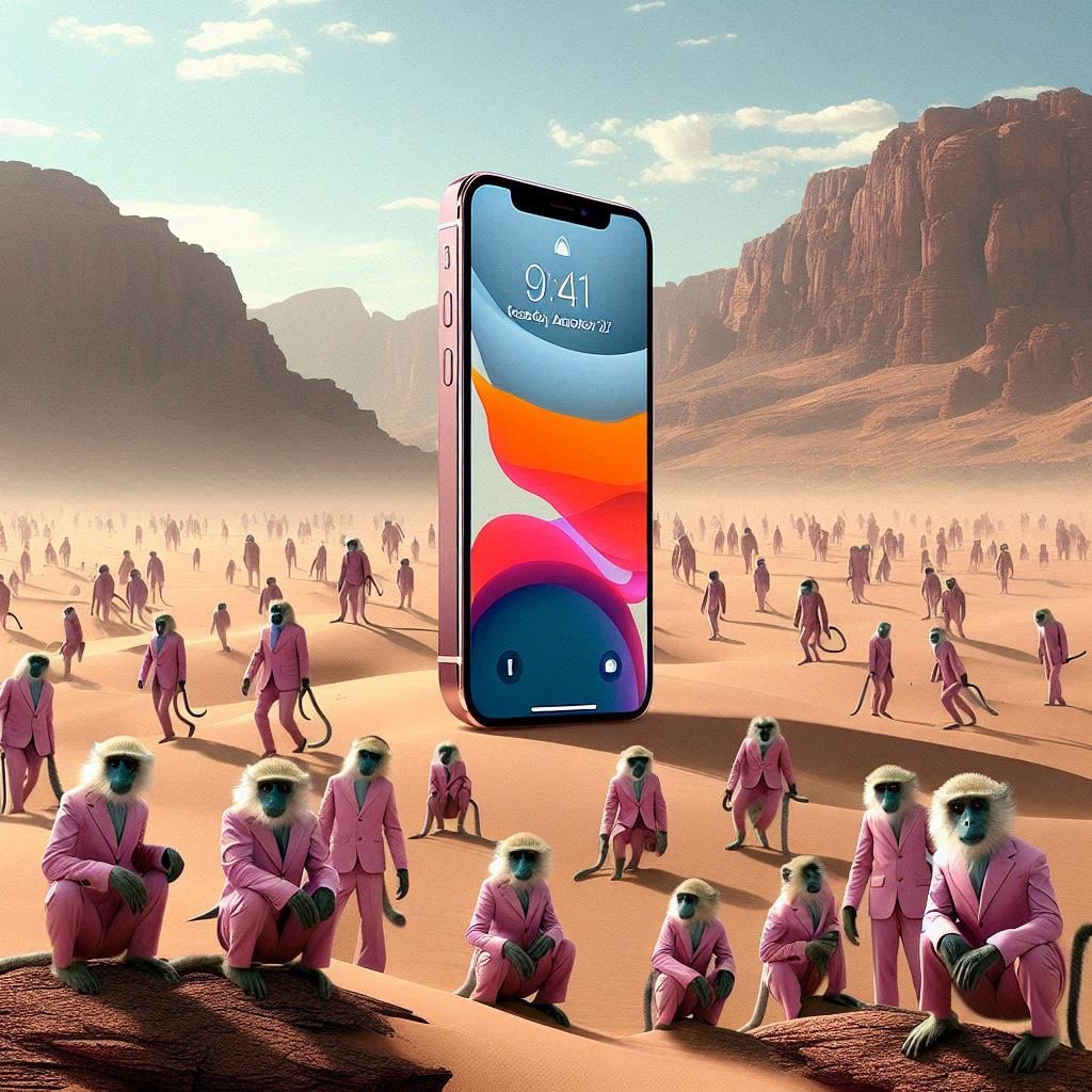 GolestanehPouya's tweet image. Every year, Apple drops a new iPhone, and we’re all like Jim chasing a banana! 🐒🍌📱 Same phone, new excuses to buy it! 😂 #iPhoneMadness #MonkeyLogic #TakeMyMoney 🍎 #TechLaughs #PouyaGolestaneh