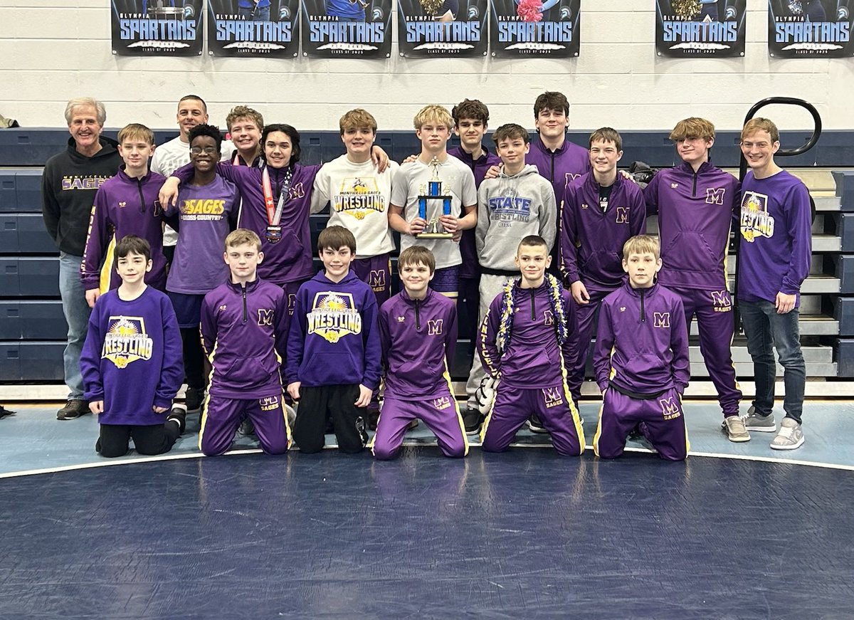 MmsSages's tweet photo. MMS Wrestling takes 2nd place at the Olympia Invitational!! There were 24 schools that competed today. Nice work Sages!! https://t.co/LFwlPpqOgx