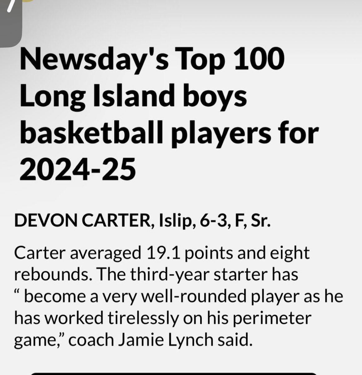 Devon Carter tweet media