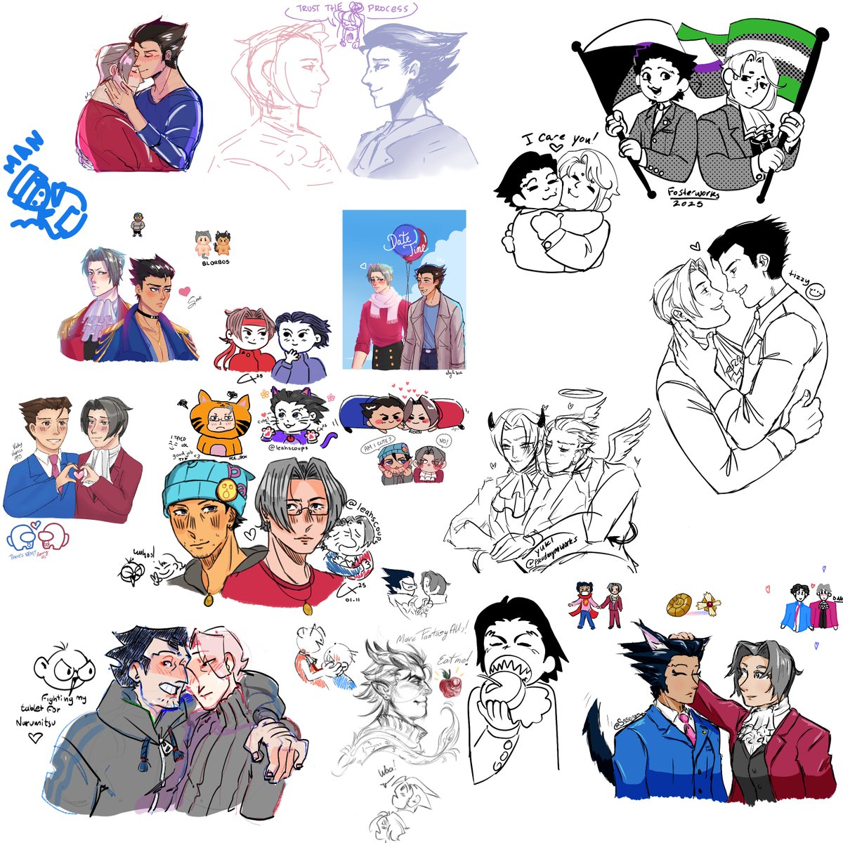 Collaborative drawing with artists from the nrmt/mtnr server 😊🫶