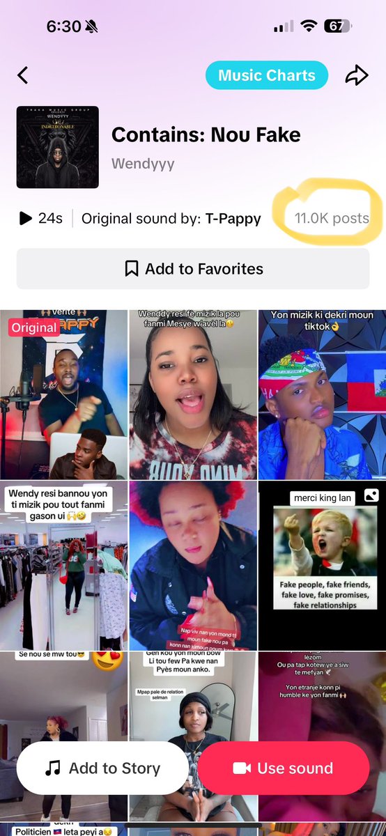 WoodletD6's tweet photo. 11K pou @wendyyyytraka sou  Challenge TikTok #NouFake 🐜🐜🐜💯 https://t.co/DhLvgwQJJQ