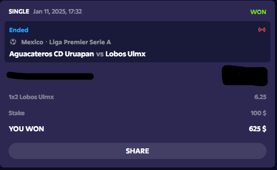 OddsNotify's tweet photo. 🚀 Another Huge Winner in Our $1k–$10k Challenge!

Lobos Ulmx clinch a 3-1 victory at an incredible 6.25 price, turning a $100 stake into $525 profit.

Our bankroll’s now at $4.5k, we’re getting closer to that $10k goal every day and hitting that buy back button! https://t.co/uQLi9dzq3v