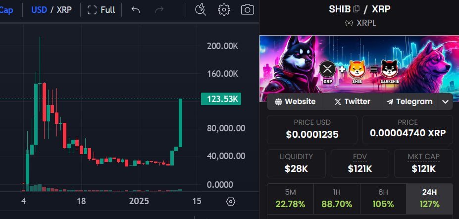 We are Just Warming up...
DARK $SHIB on $XRP