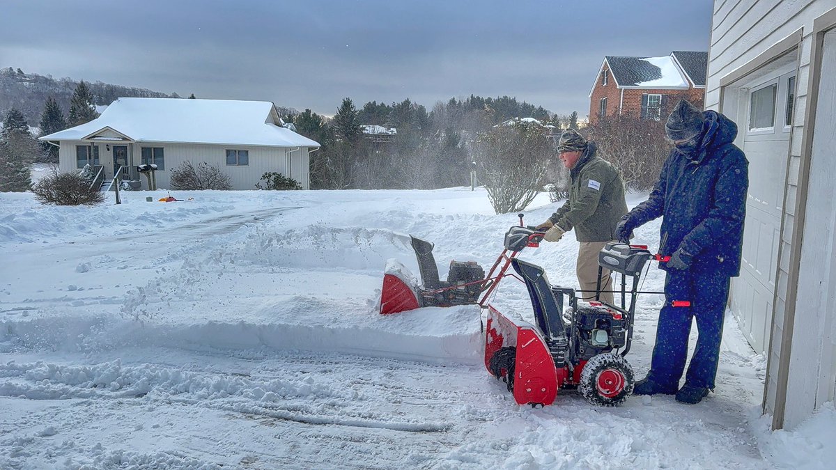 EdwardG1911's tweet photo. The GOAT @AppState_FB Coach Jerry Moore out doing "Moore" than is expected. He was out clearing his neighbors' driveways today. Did you give your all for App State today?  #servant #servantleader #servantleadership https://t.co/YvwAusZGbj