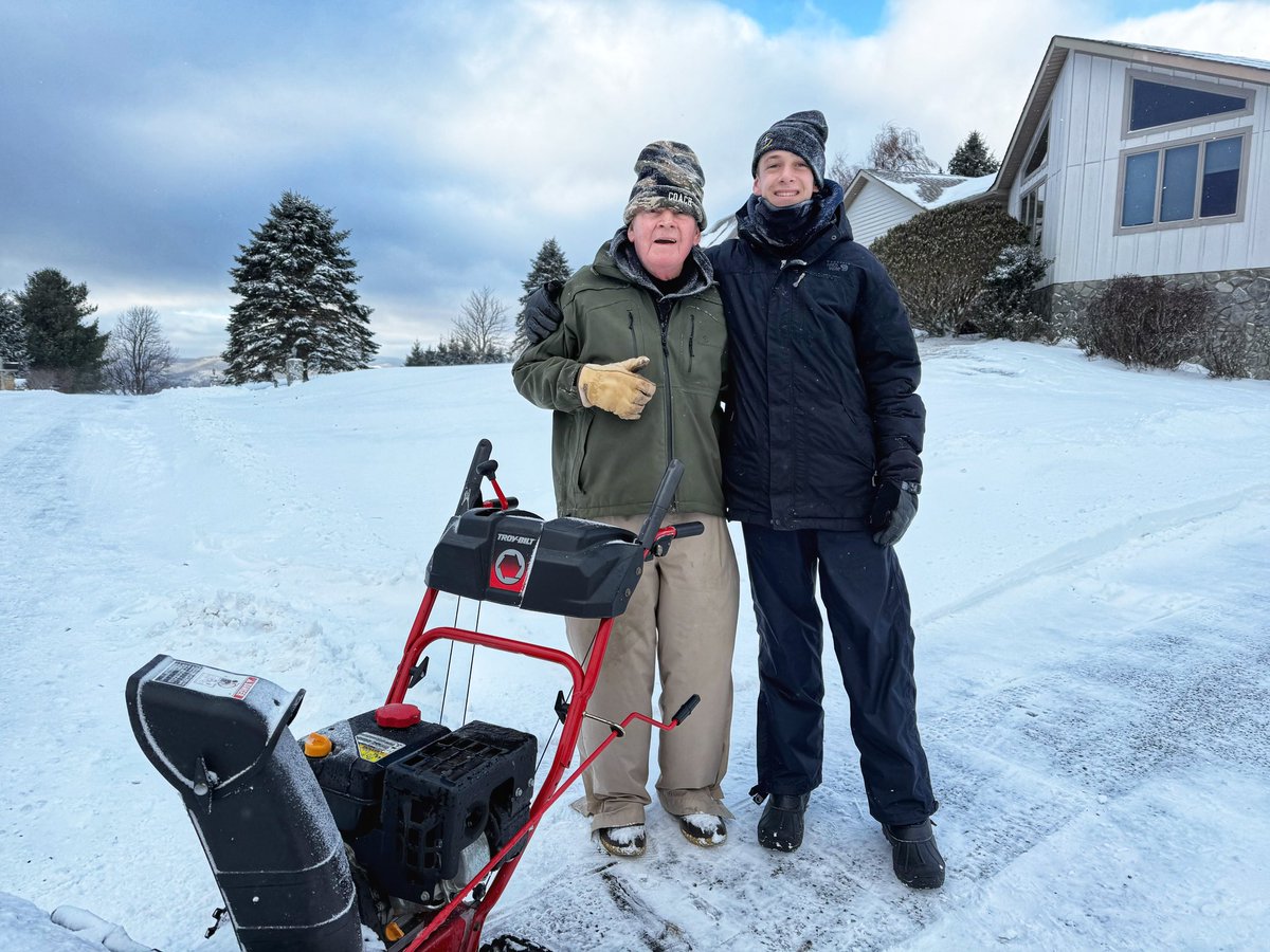 EdwardG1911's tweet photo. The GOAT @AppState_FB Coach Jerry Moore out doing "Moore" than is expected. He was out clearing his neighbors' driveways today. Did you give your all for App State today?  #servant #servantleader #servantleadership https://t.co/YvwAusZGbj
