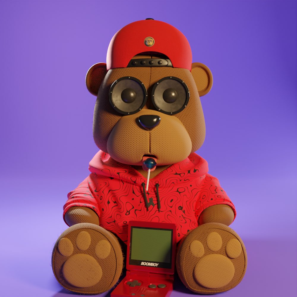 theboombears's tweet photo. 💥🤩Trait talk🤩💥 

From a sweet Jar of Honey🍯 to the Motoko Boombox🔊, to the Boomin Bearger Box🍔 to the Boom Boy console👾

The BoomBears have a unique collection of traits🔥

$ICP 🔊🧸♾️ https://t.co/N2Q5aLtBDv