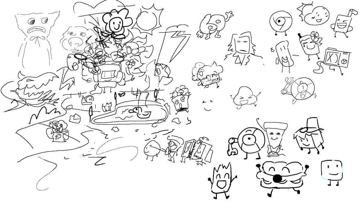 ObjectConHQ's tweet image. Here are the final canvases for the Drawing and QnAs today! Thank you everyone for coming on to the stream! We hit $1000!!!!!