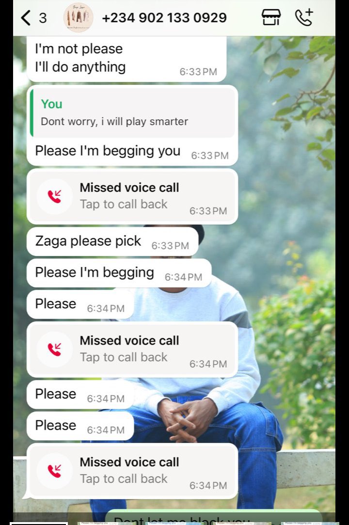 Logic_gambit's tweet photo. Update:

This is her begging the married man https://t.co/063tYt1QBC