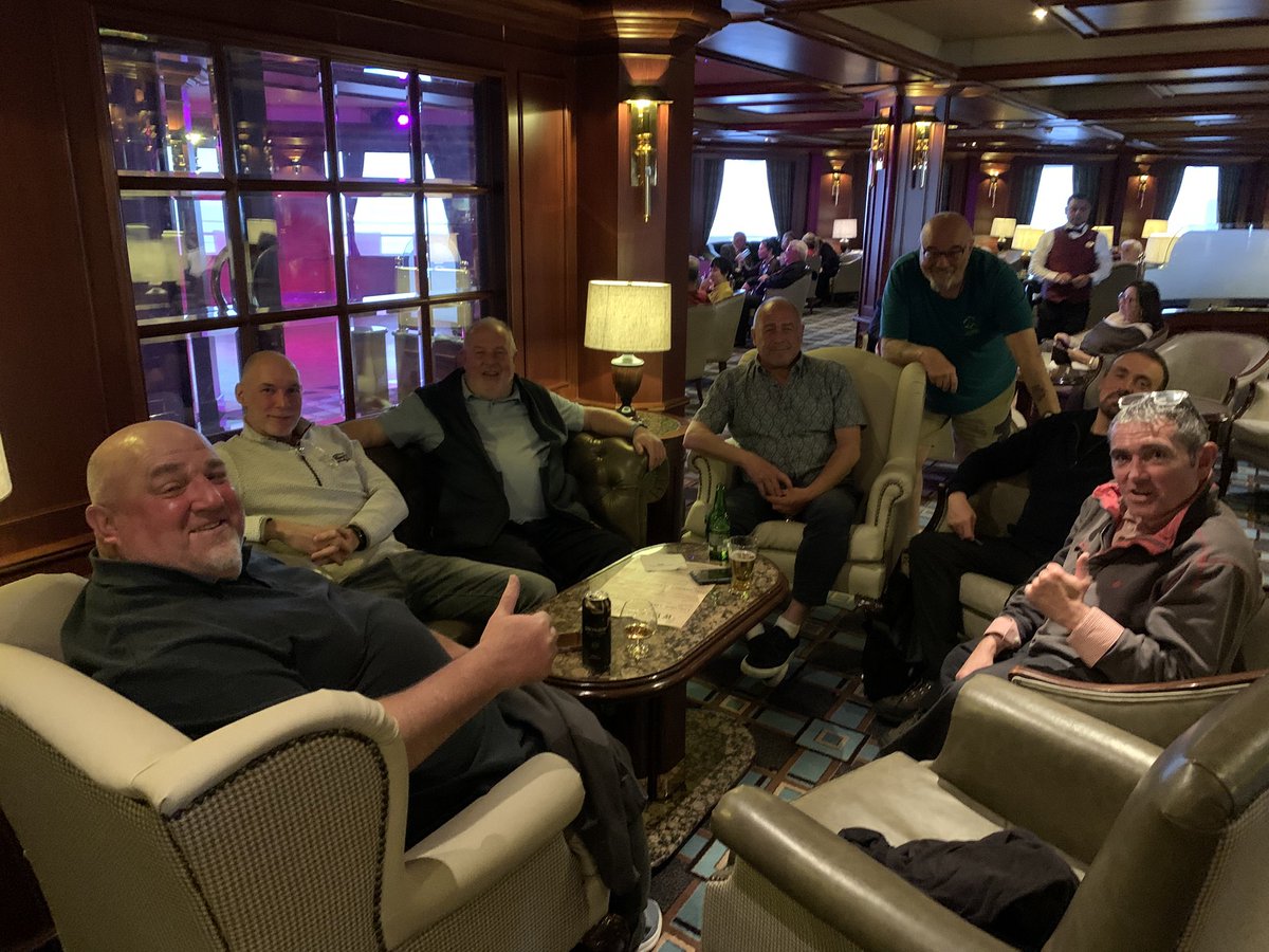 Cheers from the Cardiff Antarctic Cruisers with help from Liverpool, Bristol &amp; Neath.