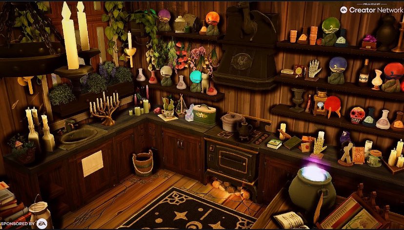 #eapartner | I had so much fun making this witchy themed Kitchen!!!

#sims4 #simmer #simsstory  #house #simslife #build #sims4ea #simscommunity #eagames #thesims #thesims4 #sims4 #sims4build #sims4nocc #noccsims4 #sims4dollhouse #thesims4build #thesims4builds #eacreatornetwork