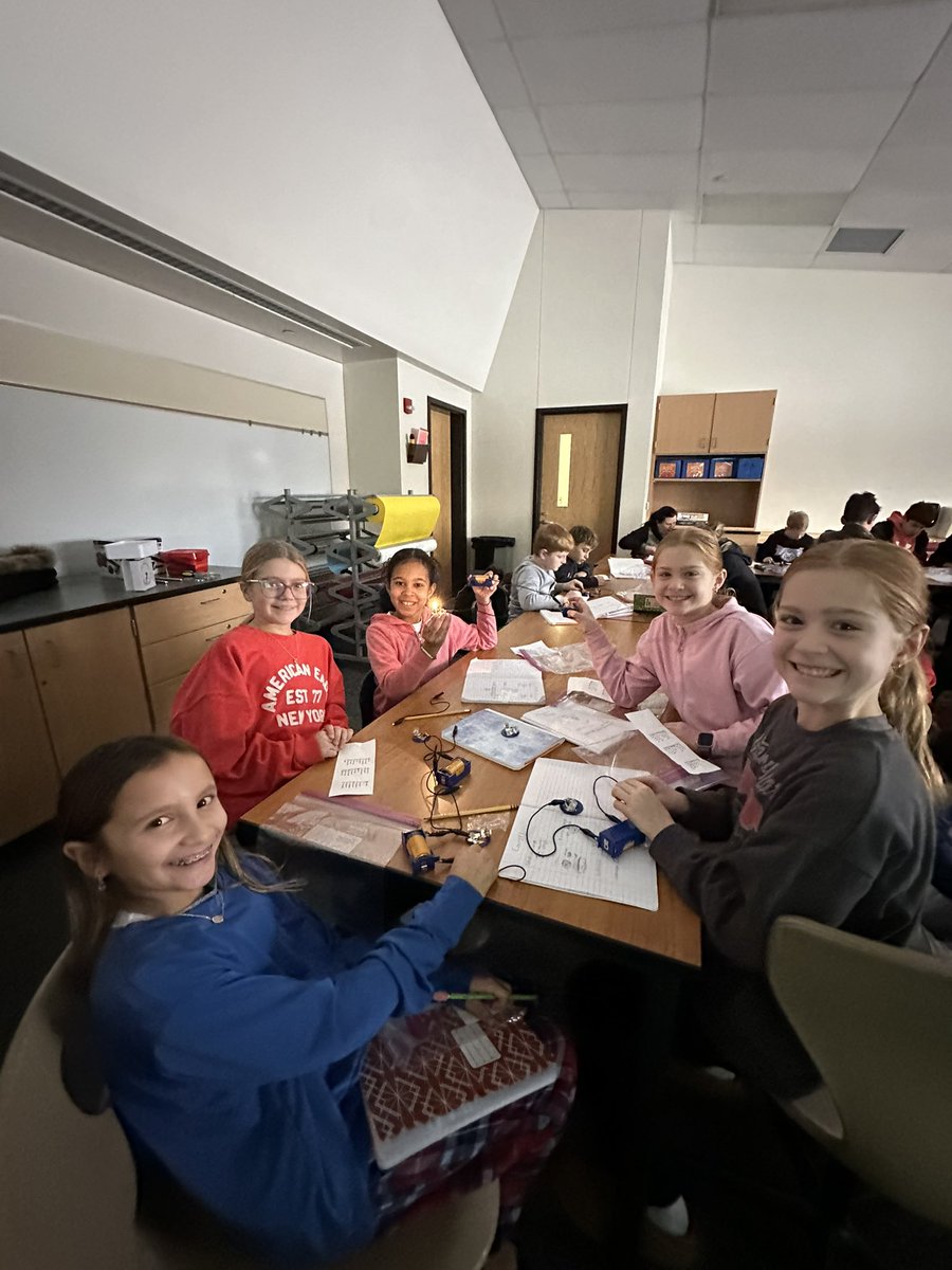 Amy Murch (@teammurch4) on Twitter photo I was lucky to spend time this week at <a href="/TCE/">The Cabal Experiment</a> and <a href="/CREhseIN/">Cumberland Road Elementary</a> teaching about how energy transfers w/ circuits. Students used their designs to create Morse Code messages. It was so delightful being w/ these awesome 4th graders & their teachers. <a href="/HSESchools/">Hamilton Southeastern Schools</a> I was lucky to spend time this week at <a href="/TCE/">The Cabal Experiment</a> and <a href="/CREhseIN/">Cumberland Road Elementary</a> teaching about how energy transfers w/ circuits. Students used their designs to create Morse Code messages. It was so delightful being w/ these awesome 4th graders & their teachers. <a href="/HSESchools/">Hamilton Southeastern Schools</a>