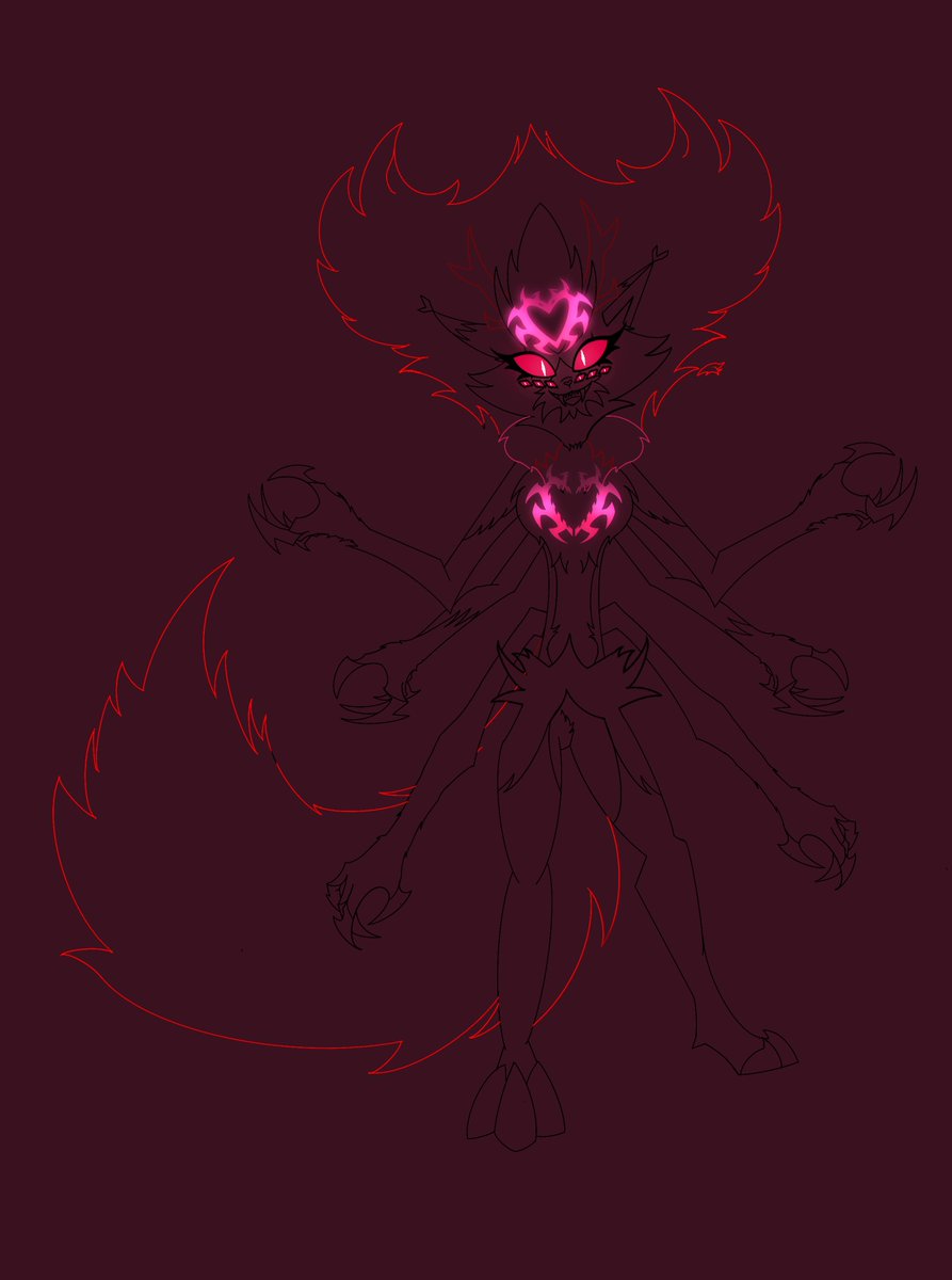 lynx41_art's tweet photo. WIP 2
_
ALL MOST DONE!👏
#OC #HazbinHotel #HellvabossOc https://t.co/1zuppUkzFz