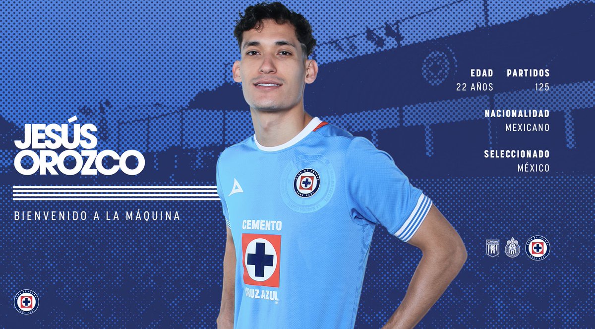 JESÚS OROZCO CHIQUETE ES JUGADOR DE LA MÁQUINA. 🚂💙😍

A DARLO TODO POR ESTE ESCUDO Y ESTOS COLORES.