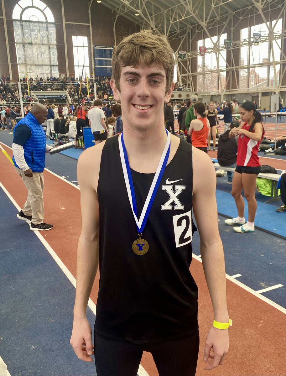 Xavier_XC_TF's tweet photo. 🚨🚨 SCHOOL RECORD ALERT 🚨🚨

Jack Ouellette is the Yale HS Classic champion in the 3000m❗️🥇

With a time of 8:28.33, Jack break’s former teammate Eamon Burke’s school-record of 8:30.66❕ 🤍🖤

Congratulations, Jack❗️😎

#XavierPride https://t.co/Bqk7cQMOYZ