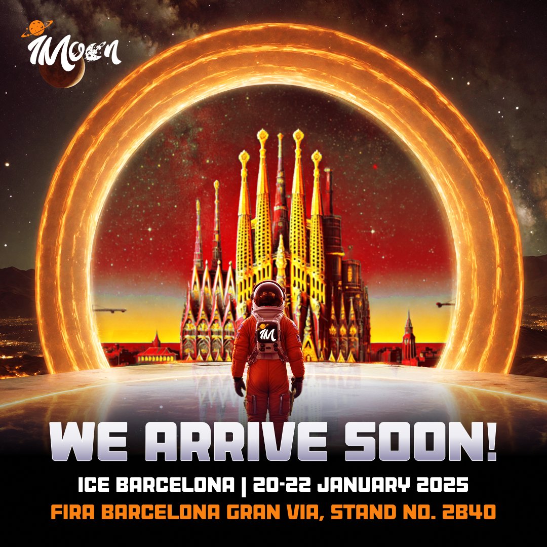 iMoonGames's tweet photo. #iMoon is heading to #ICE #BARCELONA!

Visit us at #Stand 2B40 to discover new #games, #exclusive promos &amp; #platform #solutions.

Book at: https://t.co/cln5Db3ewM

📅 20-22 Jan 2025

📍 Fira Barcelona Gran Via

#iMoon #iGaming #ICEBARCELONA #GameProvider #PlatformProvider https://t.co/Adyx4rsVXG