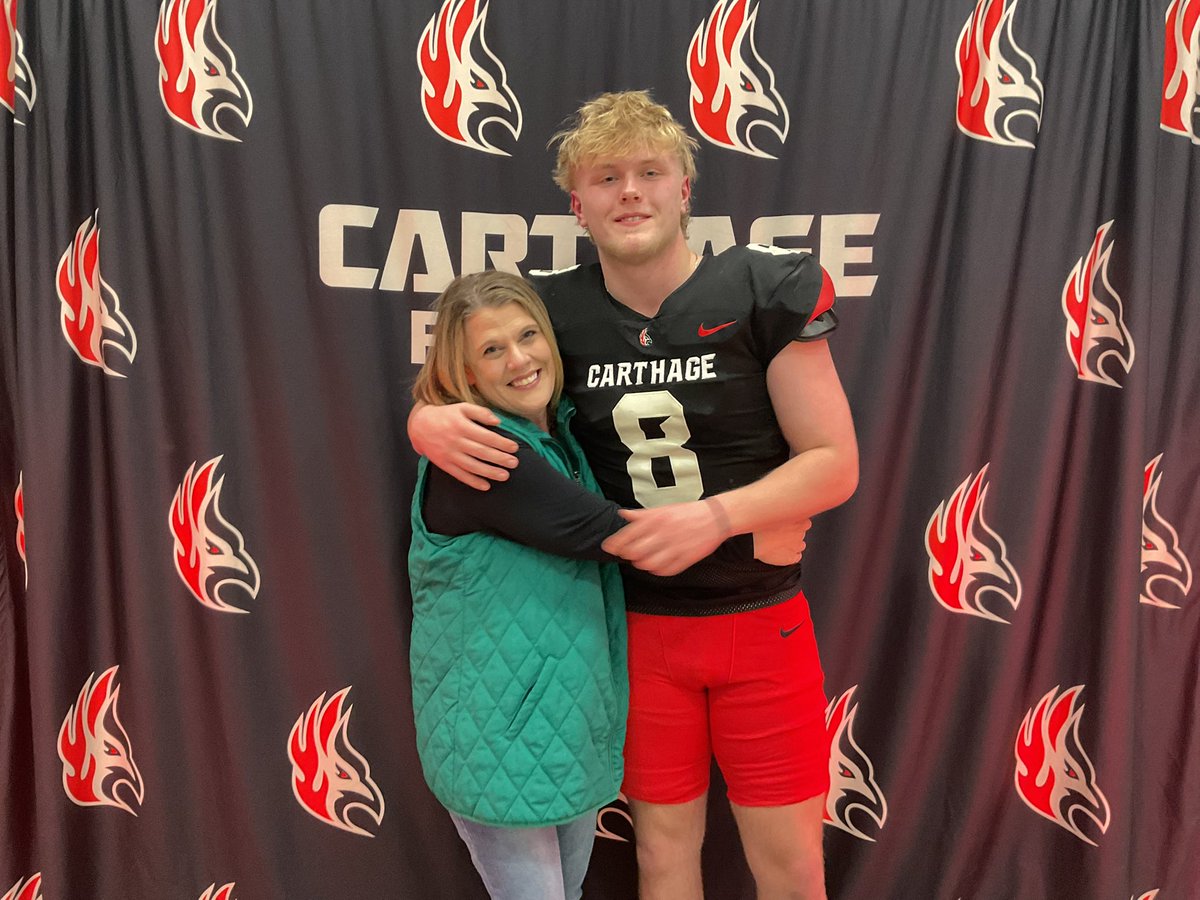 Chase Konitzer (@chasekonitzer) on Twitter photo After a great visit I am thankful to receive an official offer from <a href="/Carthage_FB/">Carthage Football</a> !
<a href="/CoachPopino/">Matthew Popino</a> <a href="/OLine_TEK/">Jeff Duvendeck</a> #agtg After a great visit I am thankful to receive an official offer from <a href="/Carthage_FB/">Carthage Football</a> !
<a href="/CoachPopino/">Matthew Popino</a> <a href="/OLine_TEK/">Jeff Duvendeck</a> #agtg