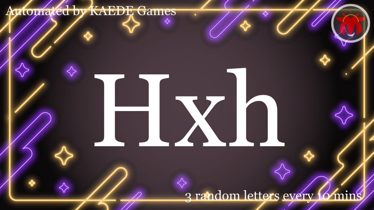 3letter_'s tweet image. H x h