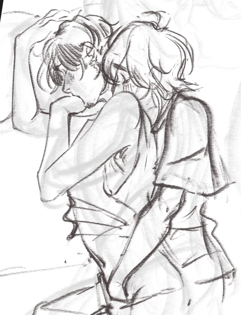 k0waretaP's tweet photo. Long time no smooch (OC, WIP) https://t.co/bLxzl6h9zL