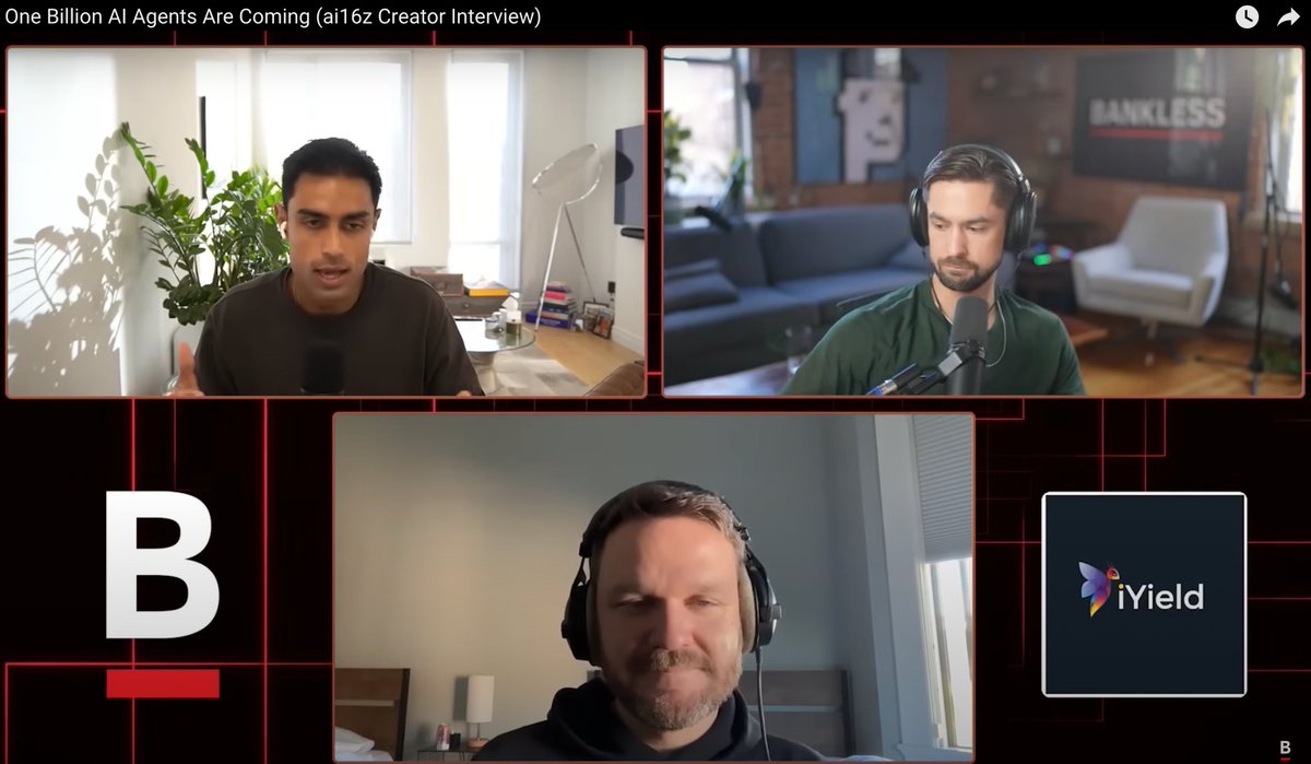 ai16z founder @shawmakesmagic (who had just appeared on Bankless alongside  @TrustlessState and the founder of Aiccelerate DAO @cryptopunk7213) noted  his plans to distribute his tokens after being caught off guard by what