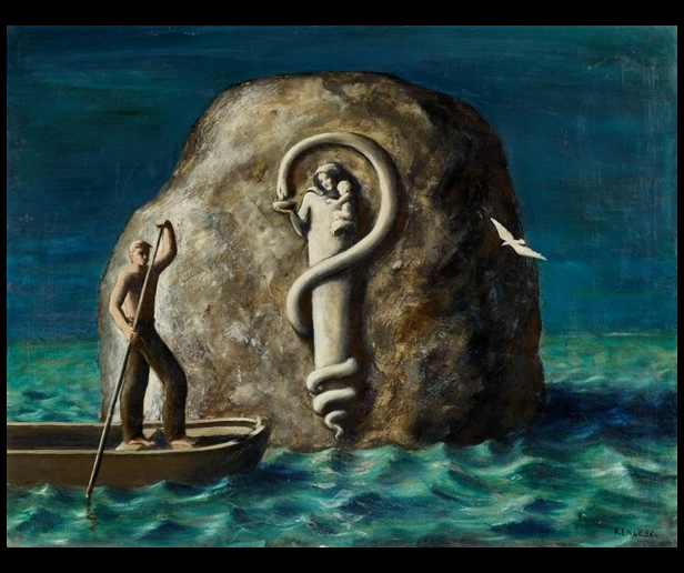 ClockworkCosmos's tweet photo. "Das Relief auf dem Felsen" - Edgar Ende (1901-1965) 
#EdgarEnde https://t.co/UBgBiZd8Y9