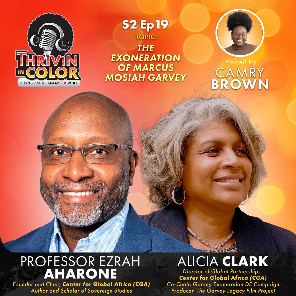Tune In Monday for Thrivin' in Color Podcast As Professor Ezra Aharone and Alicia Clark Discuss The Exoneration of Marcus Mosiah Garvey.
Thrivin’ in Color Podcast Explores Marcus Garvey’s Legacy and the Campaign for His Exoneration Read more here: blackprwire.com/press-releases…