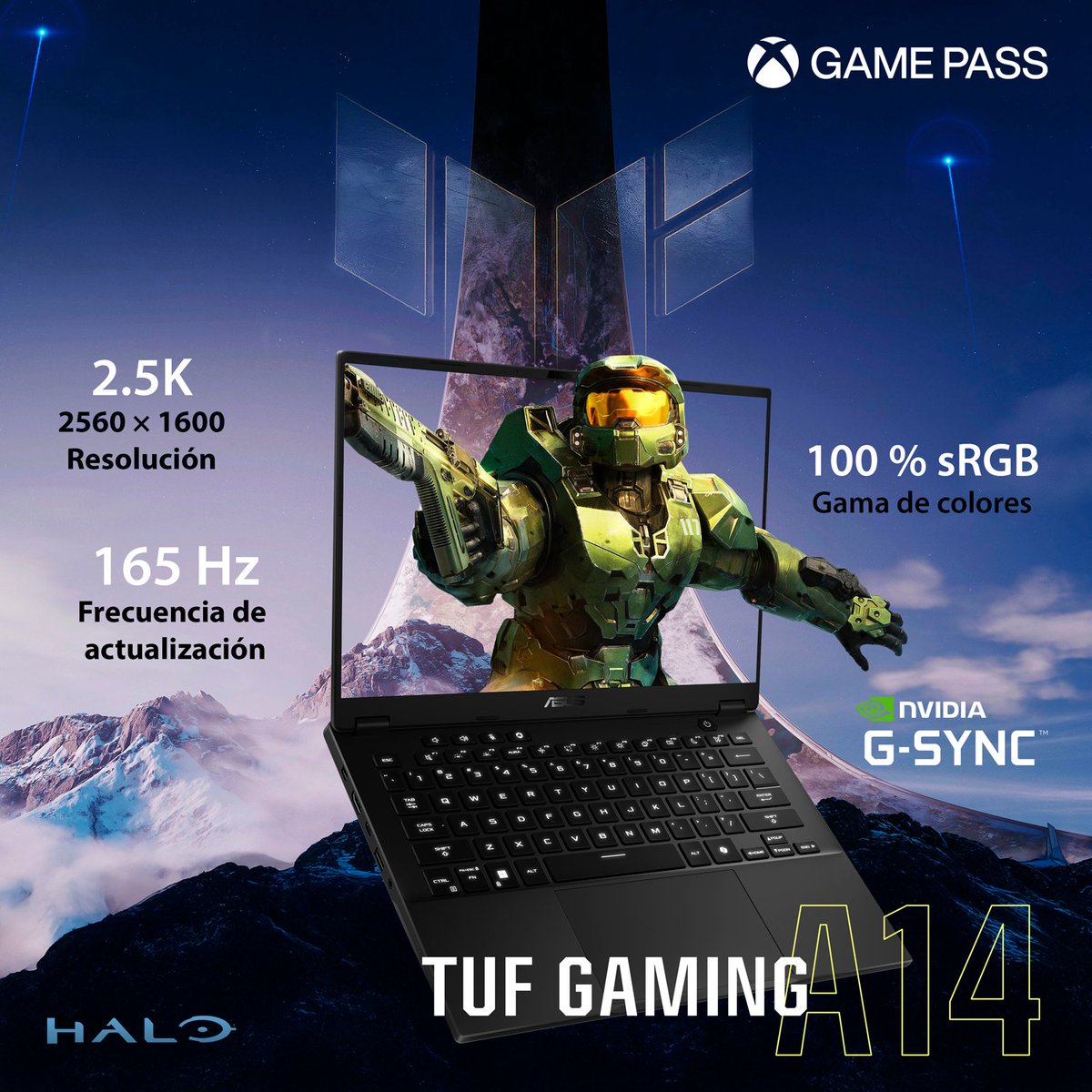 TUF Gaming A14: Diseñada para dominar el juego. 🎮
 
Con Xbox Game Pass incluido, explora títulos legendarios. ¡Es hora de llevar tu experiencia gaming al límite!
 
#TUFGamingA14 #XboxGamePass