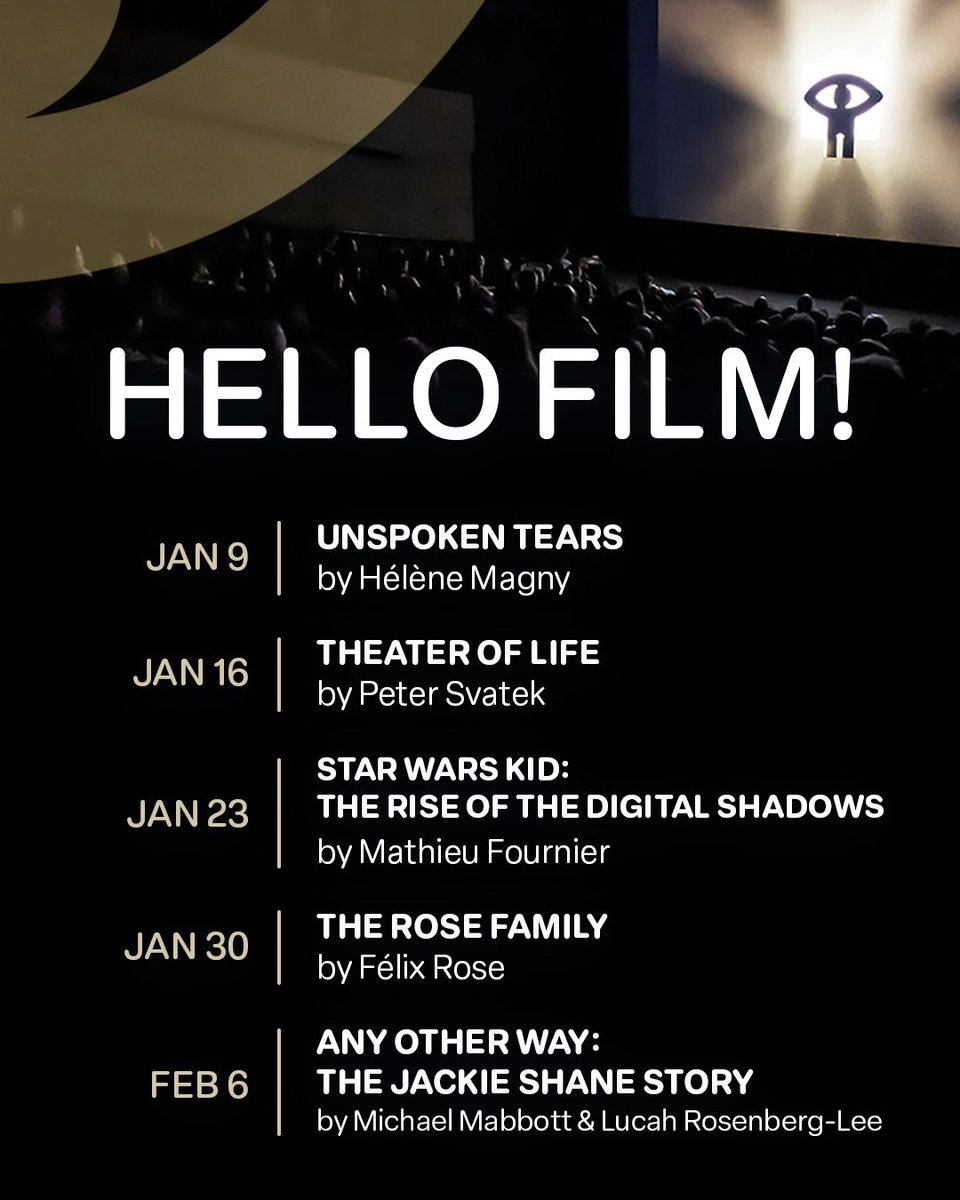 thenfb's tweet photo. Make Thursdays your new movie night #Montreal!
Head over to our Alanis Obomsawin Theatre in Îlot Balmoral for a free screening of award-winning and thought-provoking films.
The show starts at 7 PM. No reservation required. Learn more → https://t.co/efOWPGAp5h

#NFB @QDS_MTL https://t.co/qFcob2IjrU