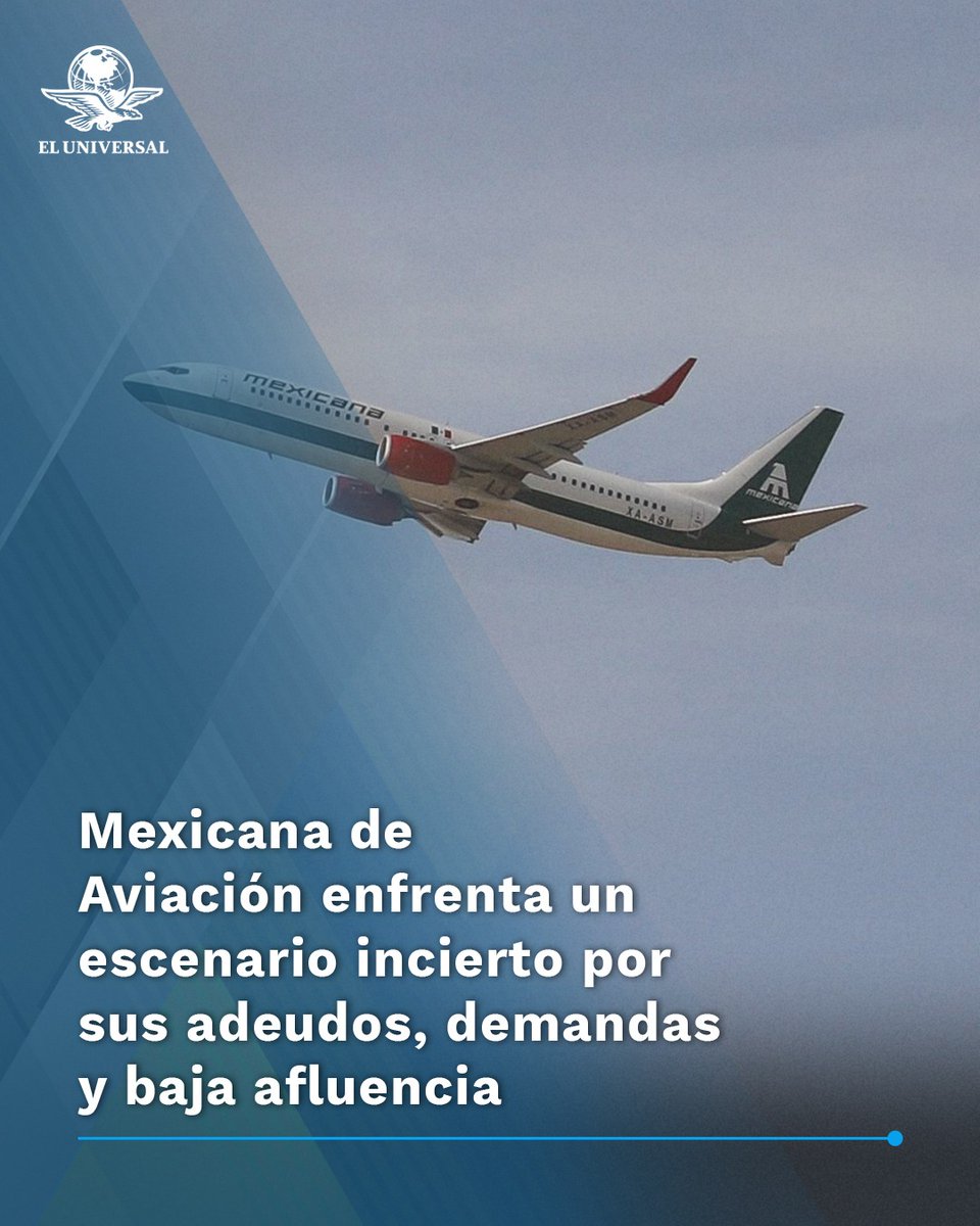 El_Universal_Mx's tweet image. ✈️ El director del Instituto Nacional de Investigaciones Jurídico Aeronáuticas, considera que la aerolínea está quebrando, pues con una flota de dos aviones y ocupación de 45% de sus aeronaves, no da los resultados esperados.  #Notaplus

👉 tinyurl.com/23qqd3lg