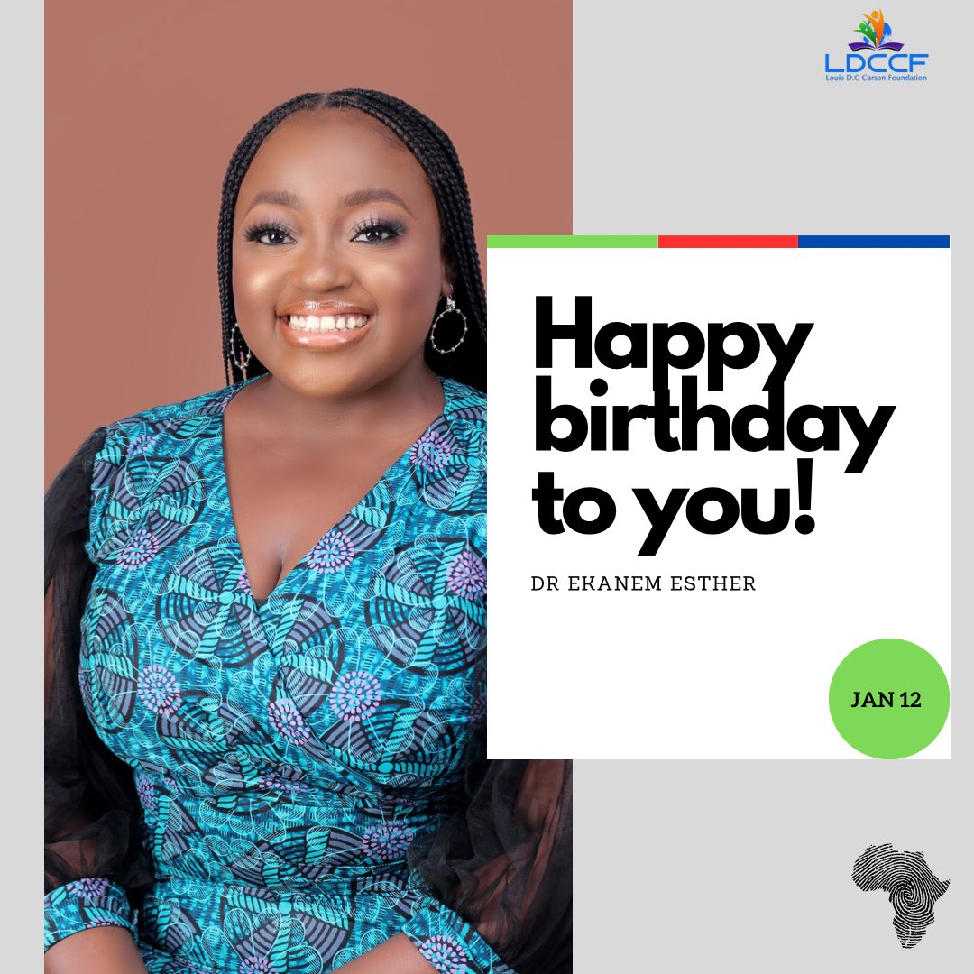 ldccfoundation's tweet photo. Dear Dr. Esther Ekanem,
As we celebrate another year of life, love, and laughter, we want to take a moment to express our heartfelt gratitude and appreciation for all you do, thank you and happy birthday to you.
#socialimpact #ldccf https://t.co/4Gc7weXNWO