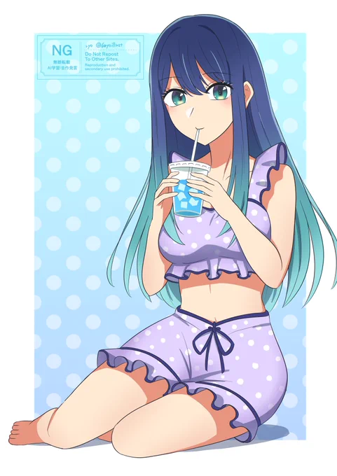極楽湯コラボのあかねちゃん 