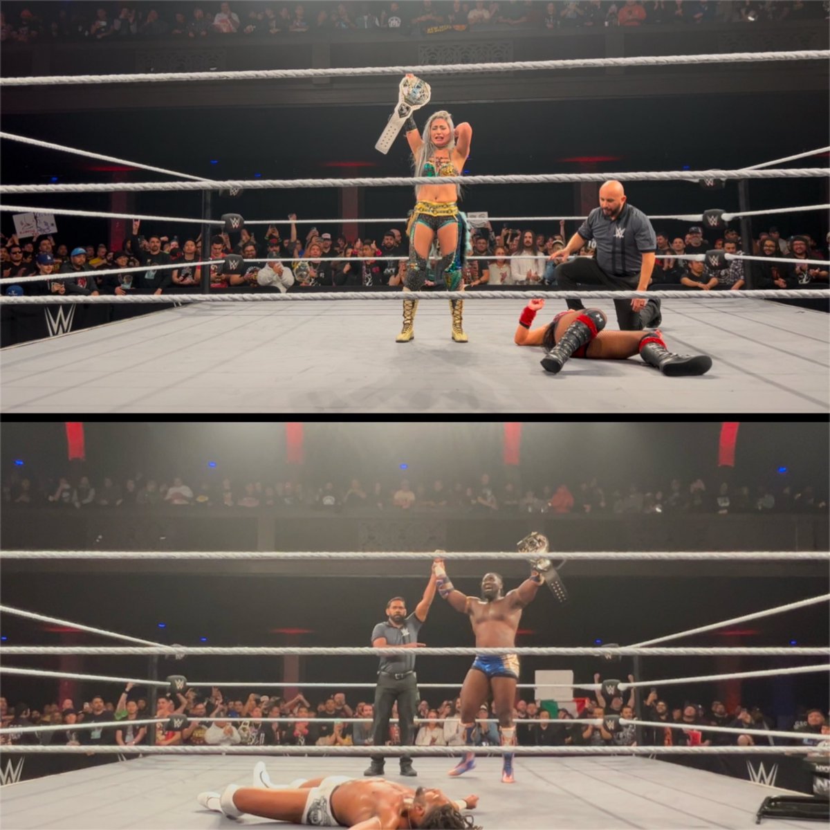 dorjabavisuals's tweet photo. It’s crazy how I’m as excited for watching the re-air of #WWENXT #NewYearsEvil as I was on Tuesday being there but this time with TV commentary 😃 #CWNetwork #Giula #ObaFemi https://t.co/d6NyZl9Rvp