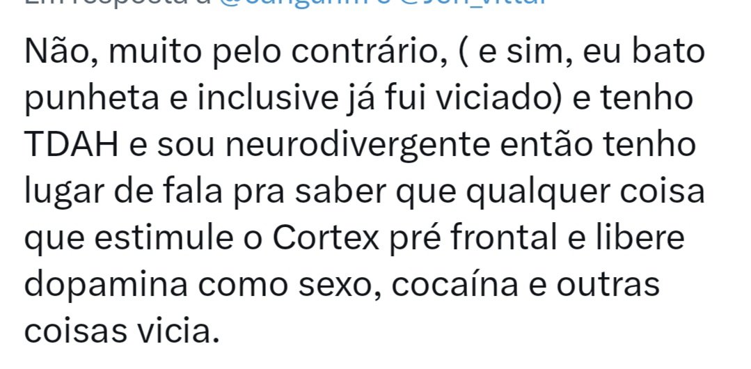 psicontraponto's tweet photo. Que bosta! Agora geral acha que entende de córtex pré frontal e dopamina.
O problema da Internet é que as pessoas assistem a uns vídeos e acham que entendem, sendo que quem estuda mesmo, prefere calar a boca pq sabe que a dor de cabeça que dá falar de assuntos sérios p/ qlq um. https://t.co/j0HeSyHpm7