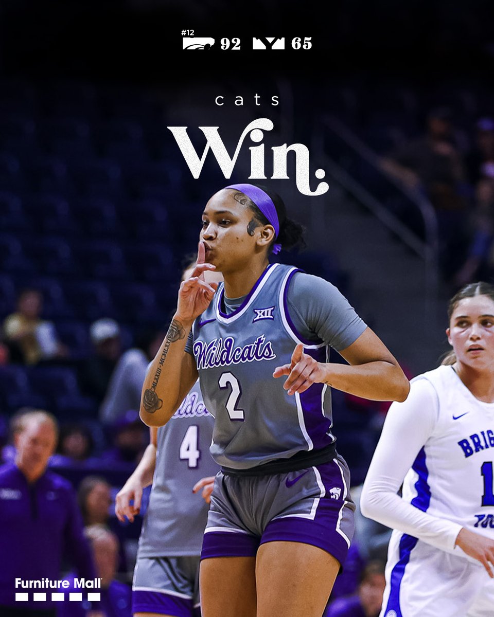 KStateWBB's tweet photo. CATS WIN!!! https://t.co/Z7uTYpAH3c