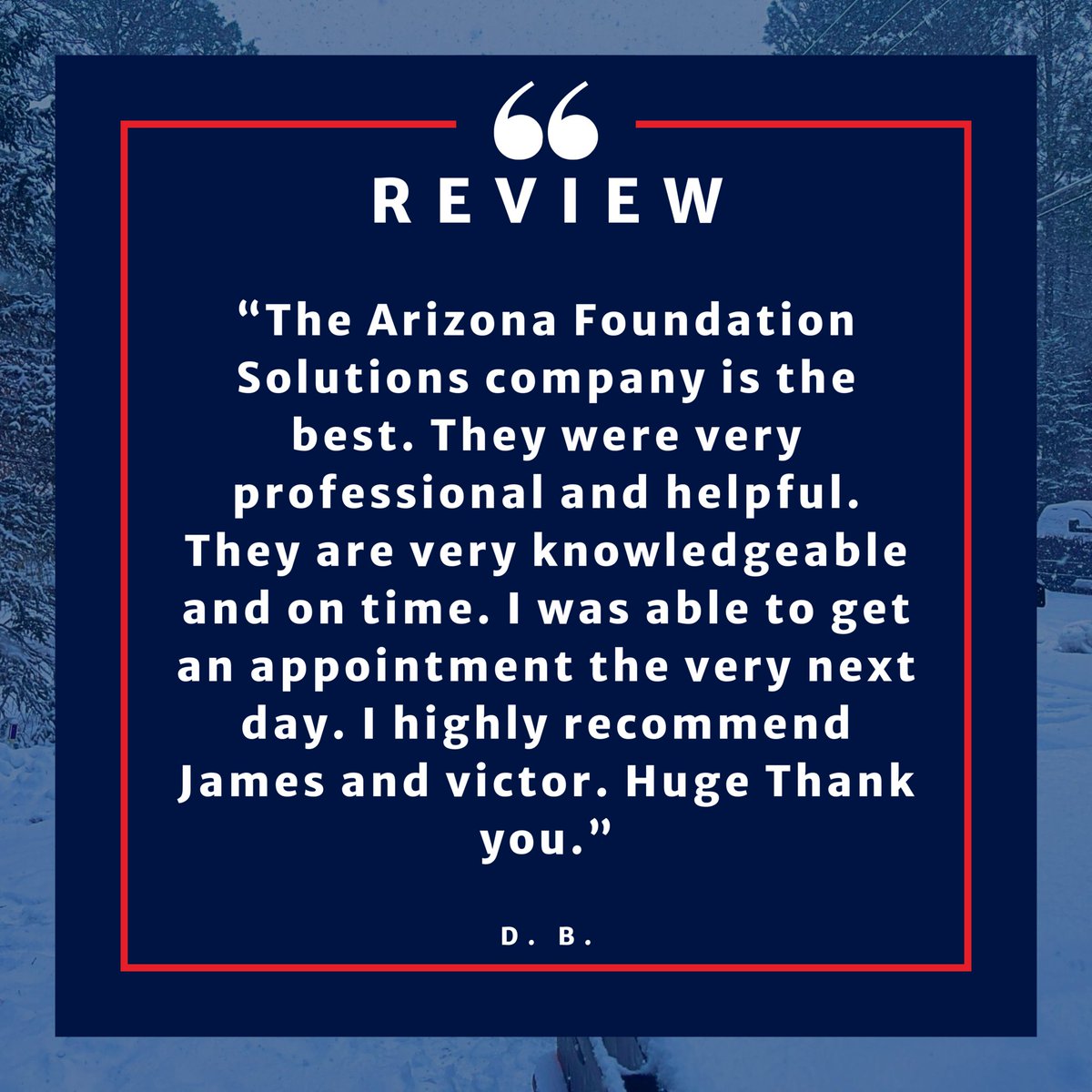 AZFoundationFix's tweet photo. 🌟 See What Our Customers Are Saying! 🌟

 https://t.co/dl91FCE29U

#CustomerTrust #FoundationExperts #ArizonaHomes https://t.co/QrOnJ70Rka