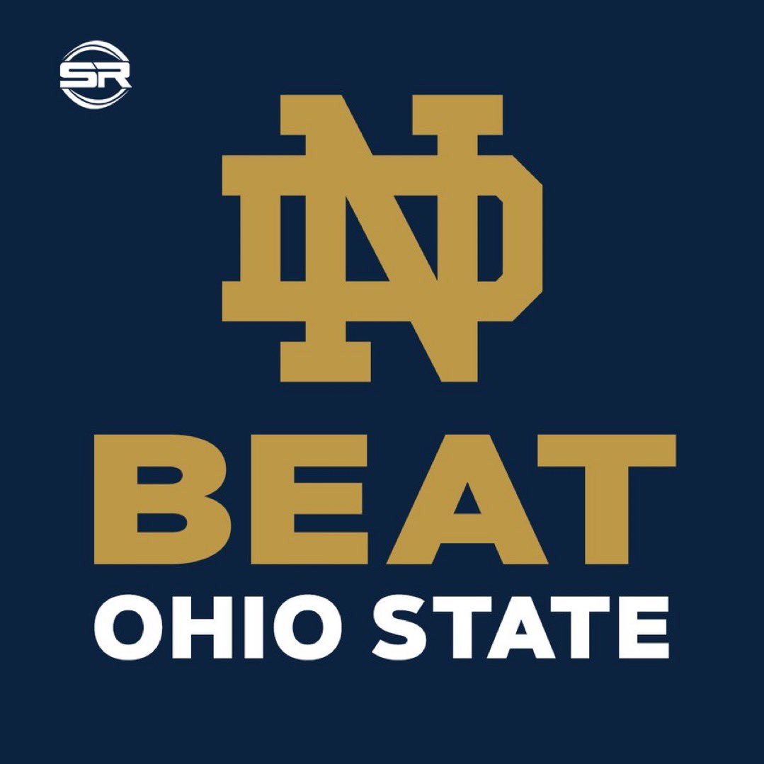 Beat Ohio State #GoIrish  <a href="/NDFootball/">Notre Dame Football</a> 🏈☘️