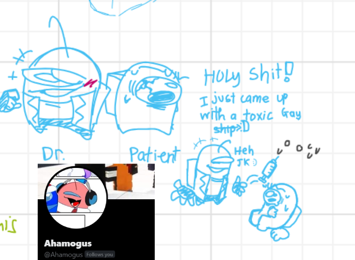 Bemo (@lmnotbemo) on Twitter photo We drew together yesterday and here it is my bro's drawing. Bro drew them on whiteboard.
They are cool🔥
These arts belong to <a href="/Ahamogus/">Ahamogus (inactive)</a>
I just post it for fun and to keep memories. Please don't be toxic.
#amongusoc #drawing We drew together yesterday and here it is my bro's drawing. Bro drew them on whiteboard.
They are cool🔥
These arts belong to <a href="/Ahamogus/">Ahamogus (inactive)</a>
I just post it for fun and to keep memories. Please don't be toxic.
#amongusoc #drawing