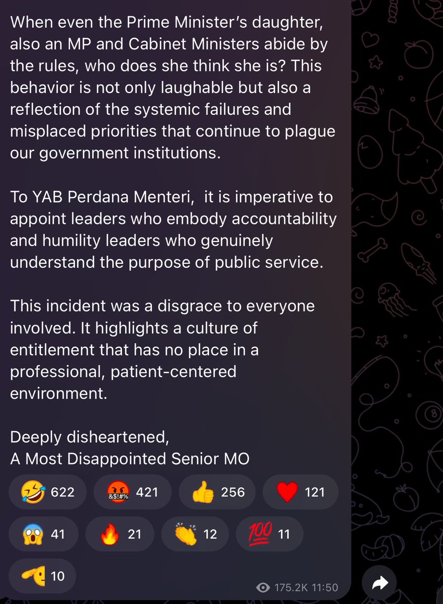 Reformasi Kesihatan Malaysia (@reformmyhealth) on Twitter photo <a href="/DrDzul/">Dzulkefly Ahmad</a> <a href="/radzi_dr/">Dr Radzi</a> will you accept this kind of behaviour by your own deputy DG? <a href="/jpagov/">Jabatan Perkhidmatan Awam 🇲🇾</a> <a href="/KKMPutrajaya/">KKMalaysia🇲🇾🩺❤️</a> what do you have to say? <a href="/HKontrak/">HartalDoktorKontrak</a> <a href="/fmtoday/">Free Malaysia Today</a> <a href="/codebluenews/">CodeBlue</a> <a href="/malaysianmedic1/">Malaysian Medical Association</a> <a href="/DrDzul/">Dzulkefly Ahmad</a> <a href="/radzi_dr/">Dr Radzi</a> will you accept this kind of behaviour by your own deputy DG? <a href="/jpagov/">Jabatan Perkhidmatan Awam 🇲🇾</a> <a href="/KKMPutrajaya/">KKMalaysia🇲🇾🩺❤️</a> what do you have to say? <a href="/HKontrak/">HartalDoktorKontrak</a> <a href="/fmtoday/">Free Malaysia Today</a> <a href="/codebluenews/">CodeBlue</a> <a href="/malaysianmedic1/">Malaysian Medical Association</a>