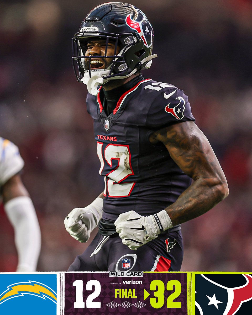 FINAL: The <a href="/HoustonTexans/">Houston Texans</a> are moving on in the #NFLPlayoffs! #LACvsHOU