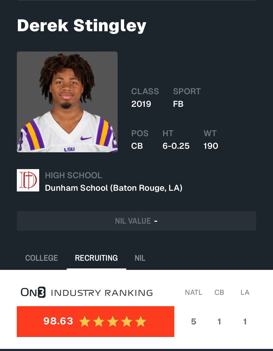 Sheadixon's tweet photo. Derek Stingley Jr. was named an #NFL All-Pro on Friday.

24 hours later, he intercepts Justin Herbert twice, forces a fumble and logs 4 solo tackles to help the #Texans win an AFC Wild Card game.

The Baton Rouge native was the No. 1 CB in the 2019 class. @On3Recruits https://t.co/iibHBLsmHc