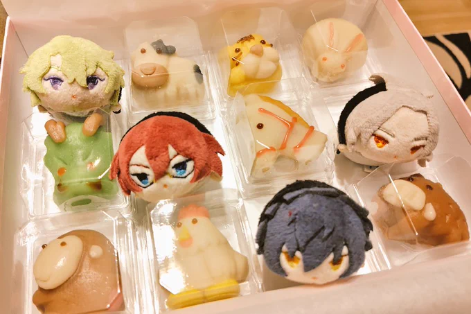 ひよ、うし、とら、うーたつ、いば、うま、なぎささる、とり、ジュン、いー 