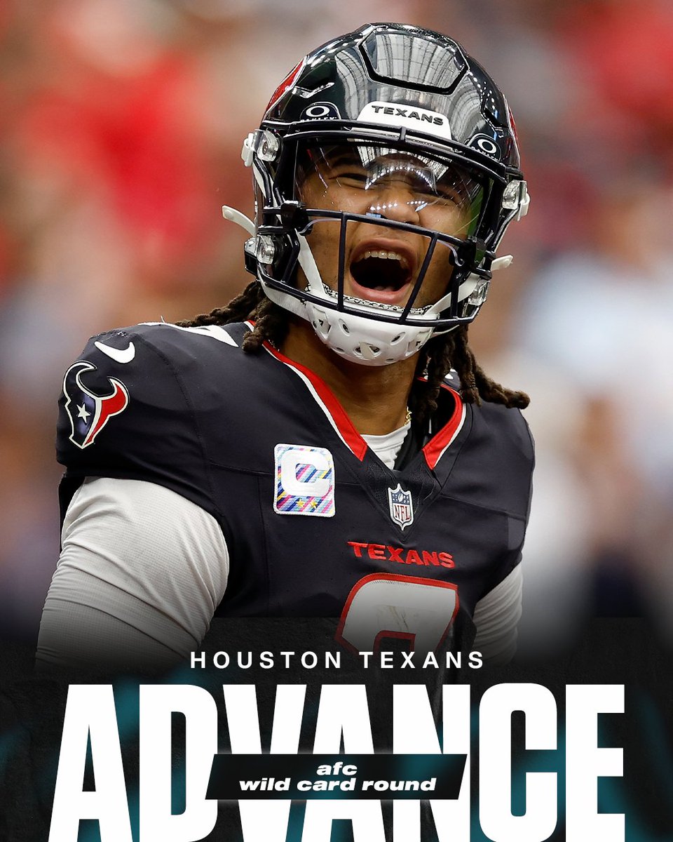 THE HOUSTON TEXANS ARE HEADED TO THE AFC DIVISIONAL ROUND 💪💯