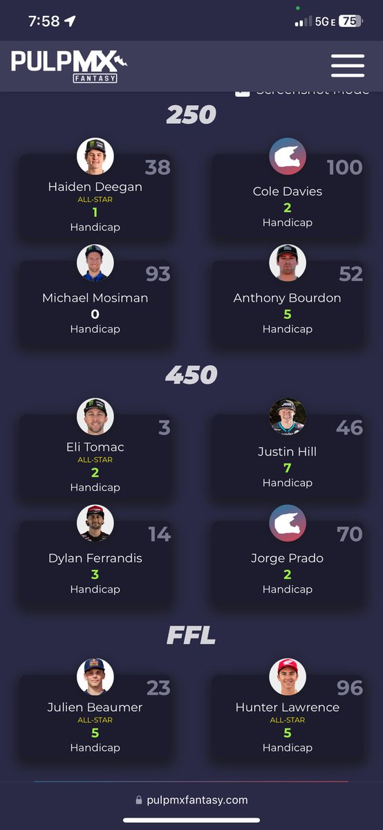 A1 ready to roll, picks are locked in. How we lookin? #supercross #sx #pulpmx