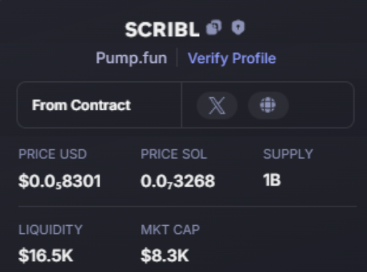 Doraemonmagic1's tweet photo. UPDATE $scribl #scribl
8K - 414K
51X
CA: J7C1fYt767DMwAcrgM71K88bJb73EjQM9YkKervupump
πͺ Join Group Private: https://t.co/pwDy9X4EVp https://t.co/CWhJ4BCwvN