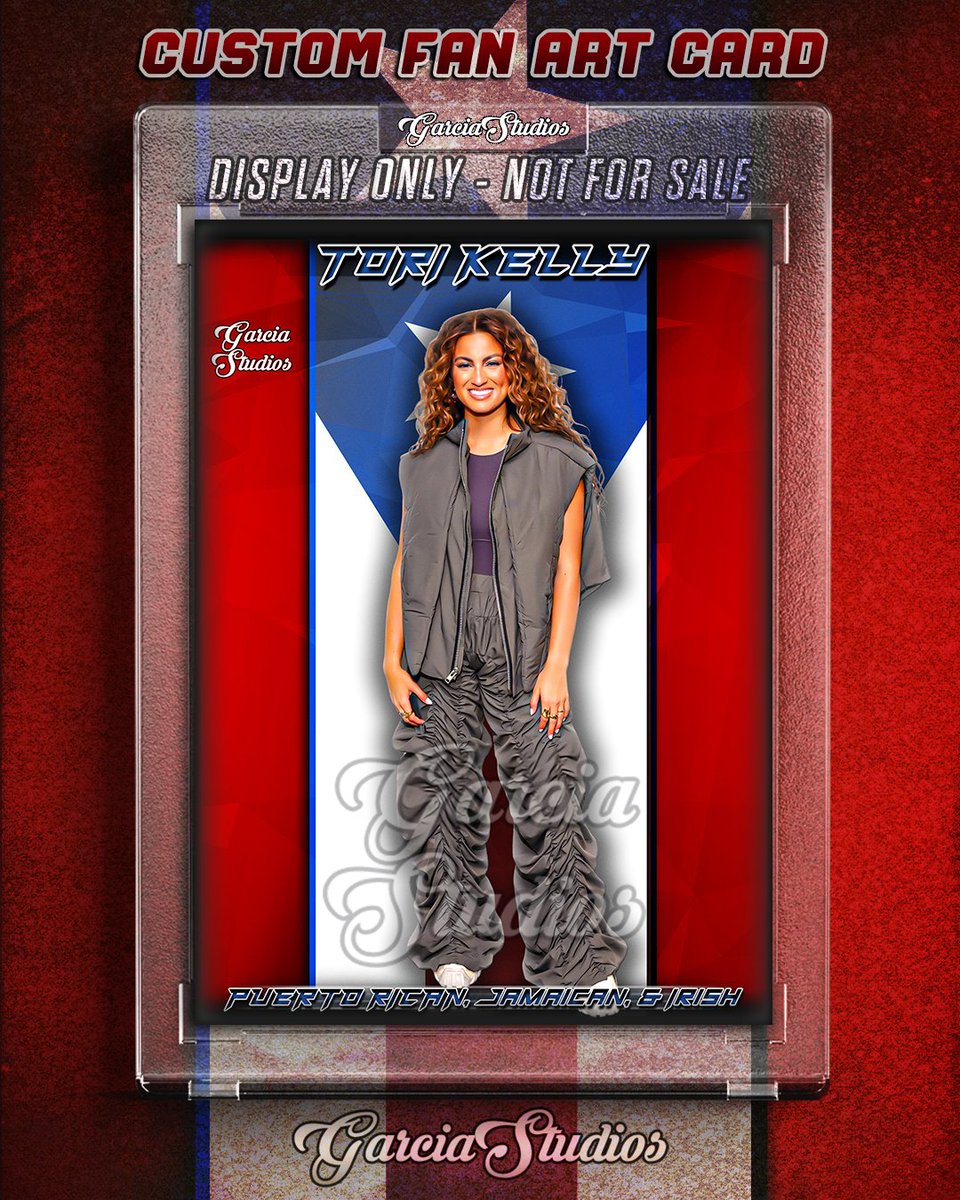 GarciaStudios's tweet photo. TORI KELLY CUSTOM CARD #fanart #puertorico
her father, is Jamaican & Puerto Rican. Her mother, is of Irish & German descent
#torikelly #torikellymusic #torikellyfans #torikellyedits #torikellyisbae #purpleskiestour #song #singer #music #enjoymusic #musiclove #musicallife https://t.co/iEgiNfGgDI