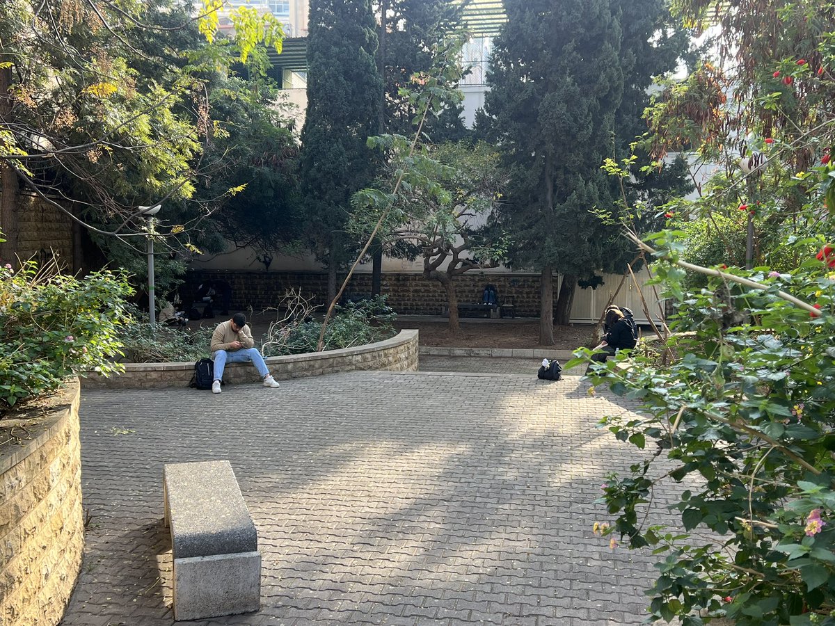 Ali_fou3ane's tweet photo. Life returns to campus as students rebuild, hallways hum with energy, and hope replaces the scars of war. https://t.co/QFpqwnIzps