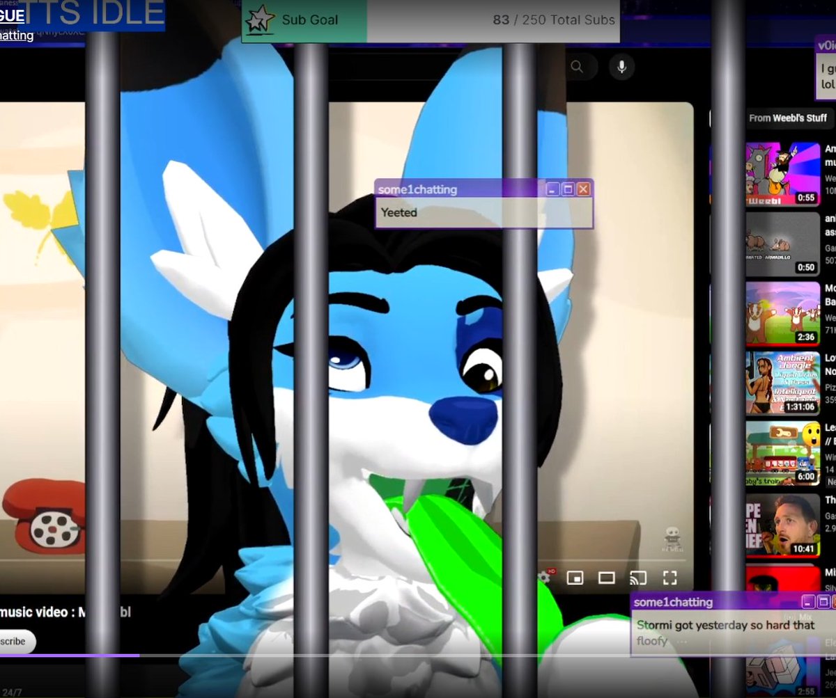 twitch.tv/stormifolf Oi! You got a license for that fursona?