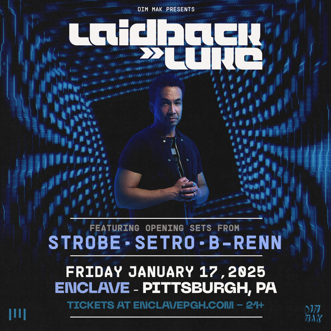 We're back!!!  One night only!  Official Static Nightclub reunion party with
<a href="/LaidbackLuke/">Laidback Luke</a>
<a href="/djstrobemusic/">Eric Cohen</a>
<a href="/iamsetro/">Setro</a>
and DJ B-renn 
live at Enclave (formerly the Rex Theater).
Text 412.569.6556 for tables and info.
Tix at enclavepgh.com