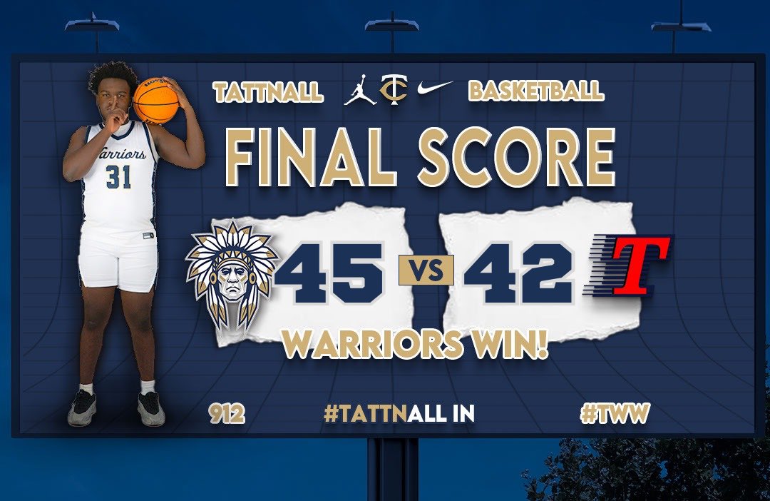 Tattnall County MBB (@tchs_mbb) on Twitter photo WARRIORS WIN!
Tattnall beats Toombs County in a close, hard fought game! Warriors were led by:
#23 <a href="/JustinMcmil1/">Justin McMillian</a> : 29 points, 7 rebounds, 5 steals
#ALLIN #TWW WARRIORS WIN!
Tattnall beats Toombs County in a close, hard fought game! Warriors were led by:
#23 <a href="/JustinMcmil1/">Justin McMillian</a> : 29 points, 7 rebounds, 5 steals
#ALLIN #TWW